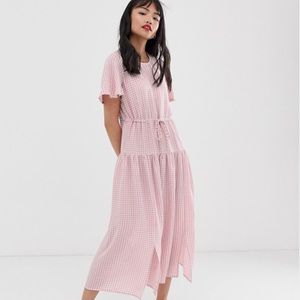 Pink gingham dress
